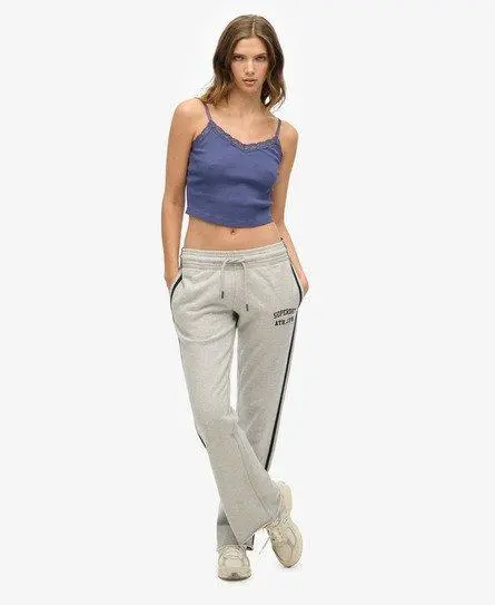 Superdry Women's Athletic Essentials Stripe Flare Joggers Light Grey / Glacier Grey Marl -