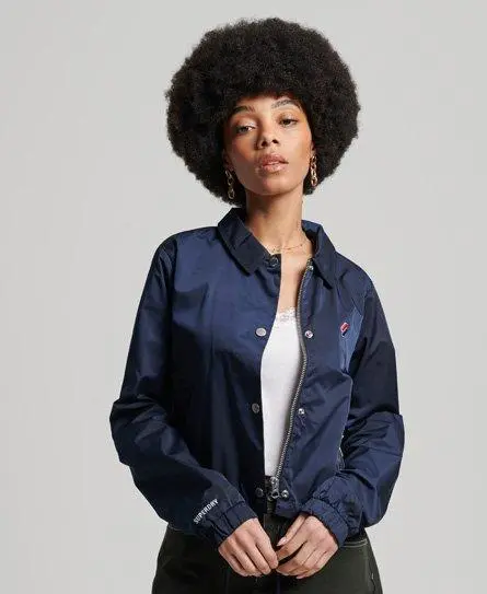 Superdry Women's Essential Coach Jacket Navy / Deep Navy - 