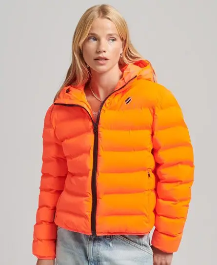 Superdry Women's All Seasons Padded Jacket Cream / Hyper Fire Coral - 
