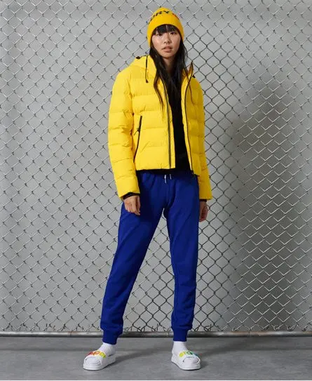 Superdry Women's Spirit Sports Puffer Jacket Yellow / Nautical Yellow - 