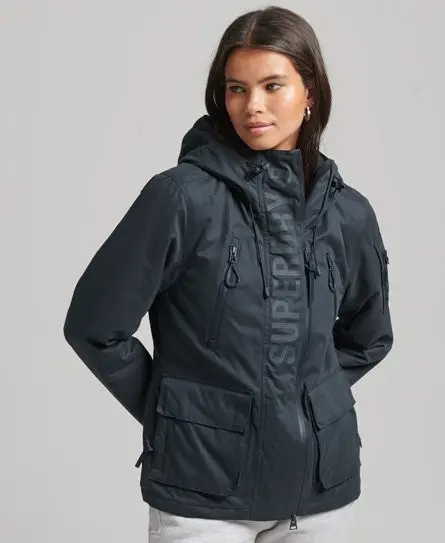 Superdry Women's Ultimate Microfibre SD-Wind Jacket Navy / Super Dark Navy - 