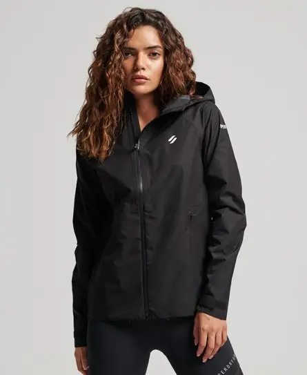 Superdry Women's Sport Waterproof Jacket Black - 