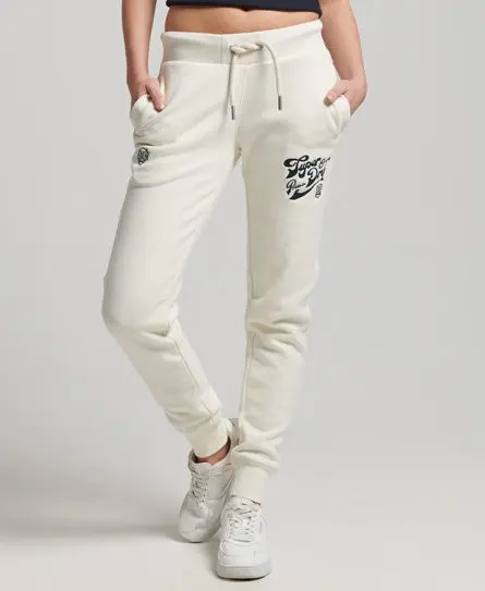 Superdry Women's Pride In Craft Joggers Cream / Ecru - 