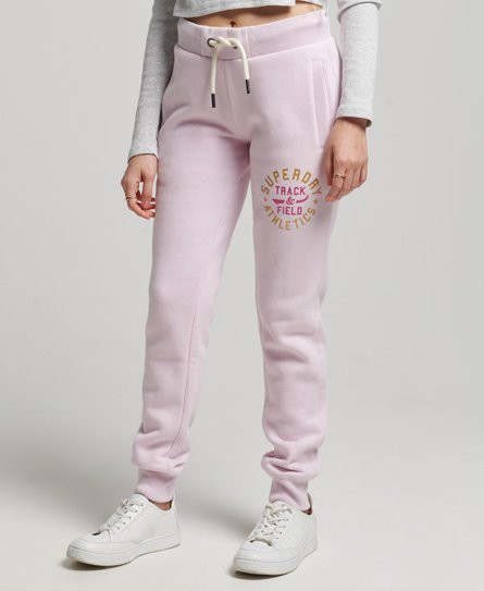 Superdry Women's Track & Field Joggers Pink / Rose Pink - 
