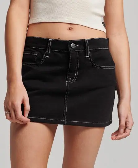 Superdry Women's Workwear Mini Skirt Black - 