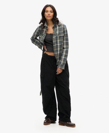 Superdry Women's Baggy Parachute Pants Black - 