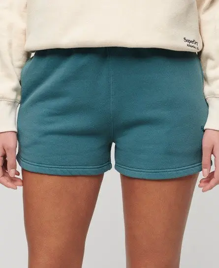 Superdry Women's Vintage Wash Sweat Shorts Turquoise / Hydro Dark Turquoise - 