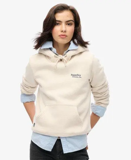 Superdry Women's Essential Logo Hoodie Cream / Tapioca Cream - 