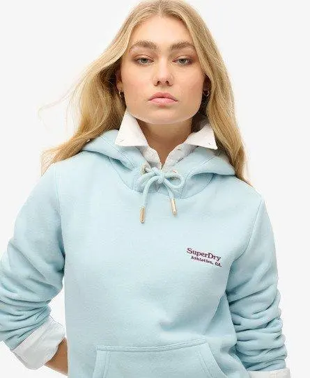 Superdry Women's Essential Logo Hoodie Light Blue / Winter Sky Blue - 