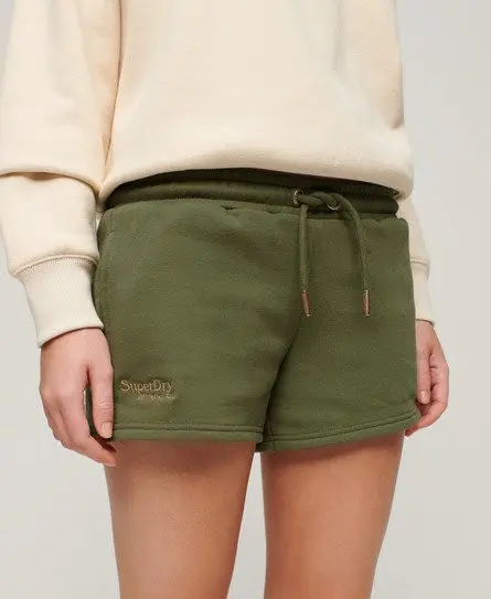 Superdry Women's Essential Logo Shorts Khaki / Olive Khaki - 