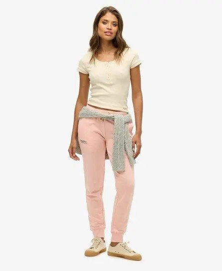 Superdry Women's Essential Logo Joggers Pink / Pale Rose Pink - 