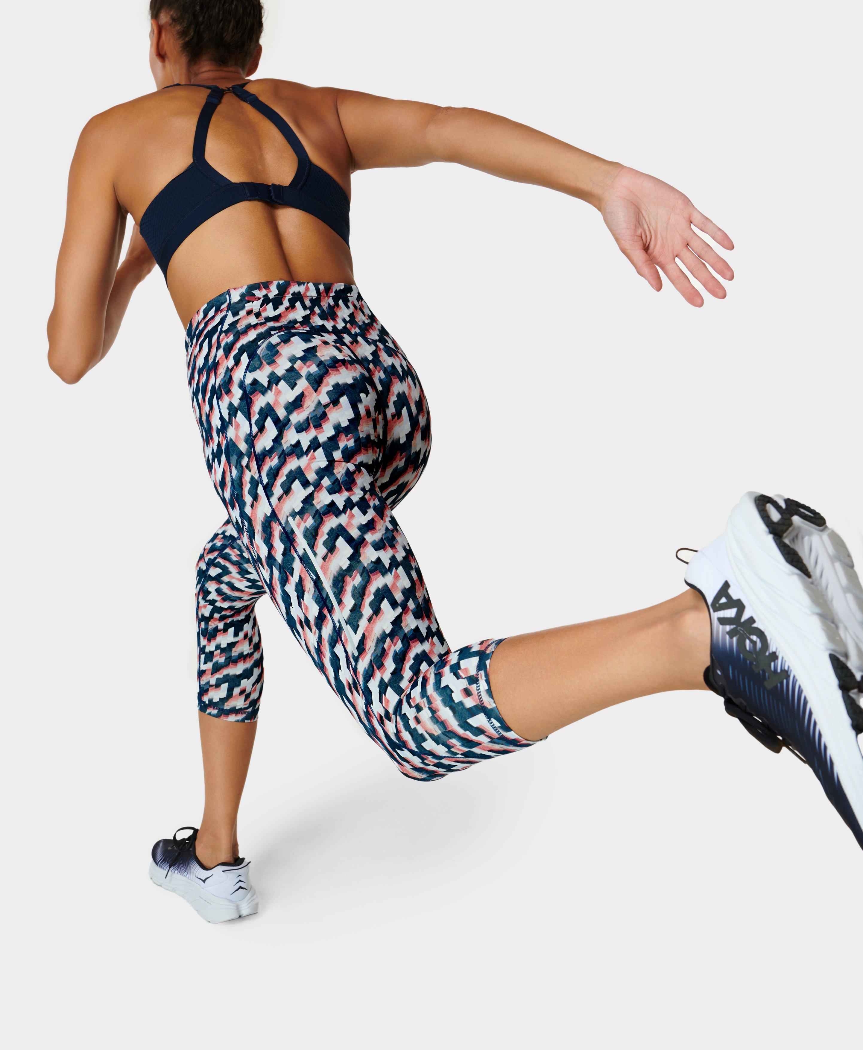 Sweaty Betty Rapid Run Cropped Leggings, Multi Colored, Women's
