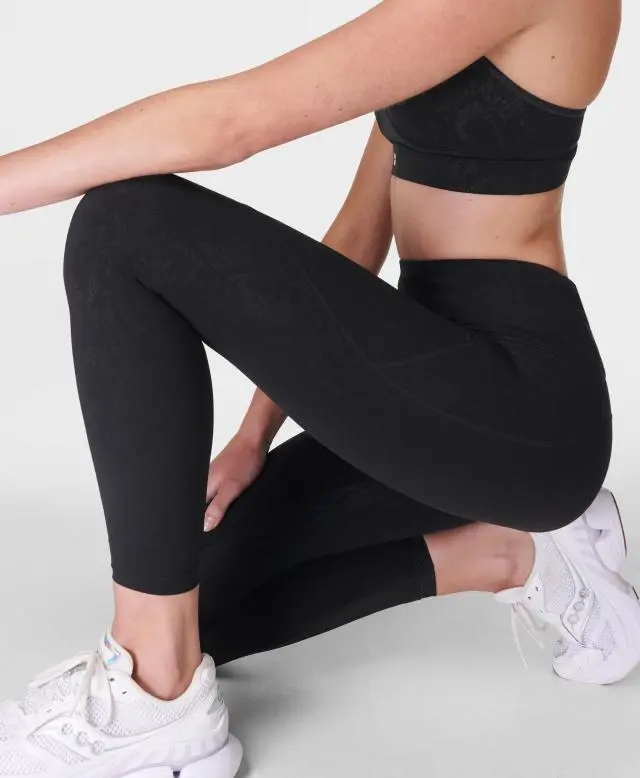 Power 7/8 Embossed Gym Leggings