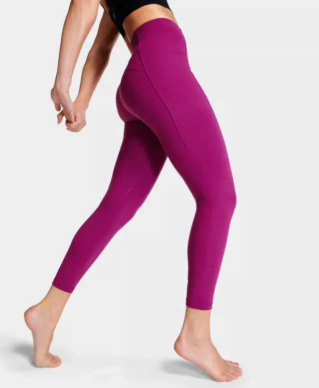 Pockets For Women - Sweaty Betty Super Soft 7/8 Yoga Leggings, Pink, Women's