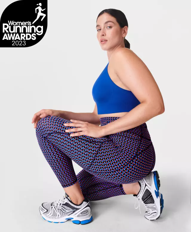 Pockets For Women - Sweaty Betty Rapid Run 7/8 Leggings, Multi Colored,  Women's