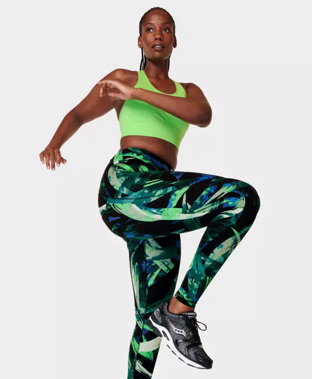 Pockets For Women - Sweaty Betty Zero Gravity High-Waisted Running Leggings,  Green, Women's