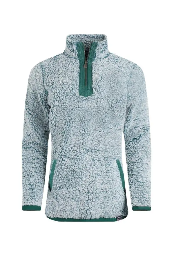 Weird Fish Madi Cosy 1/4 Zip Fleece Deep Ocean 