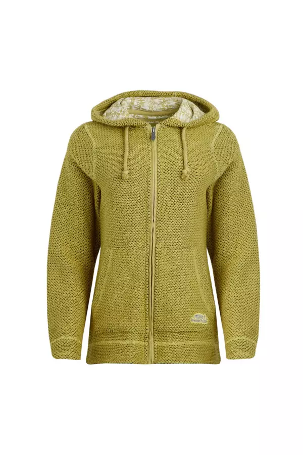 Weird Fish Weylin Full Zip Eco Macaroni Hoodie Antique Moss