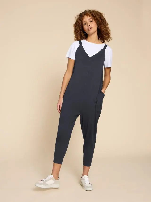 White Stuff Selina Jersey Jumpsuit In Grey