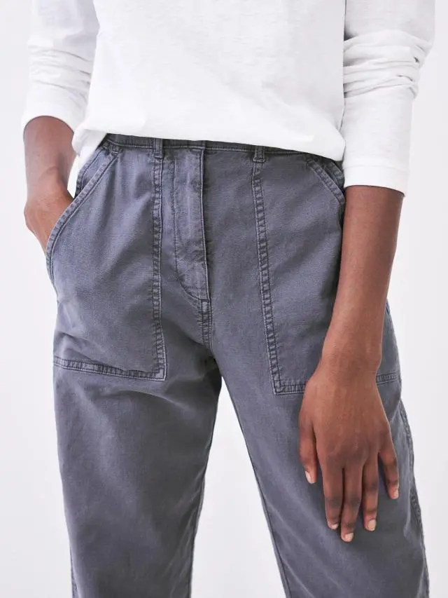 White Stuff Twister Chino Trousers In Purple