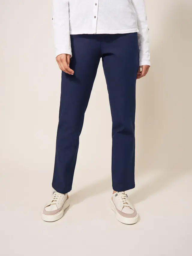 White Stuff Savannah Stretch Trousers In Navy