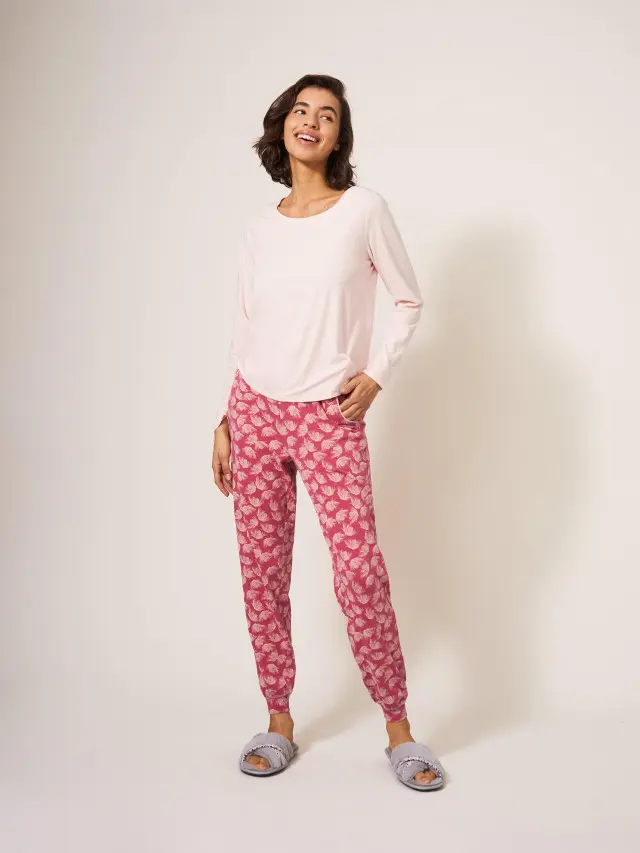 White Stuff Freya Jersey Jogger In Pink