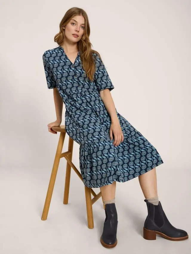 White Stuff Naya Soft Jersey Dress In Navy