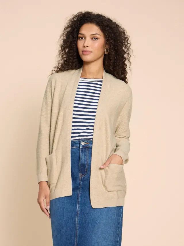 White Stuff Carla Longline Cardigan In