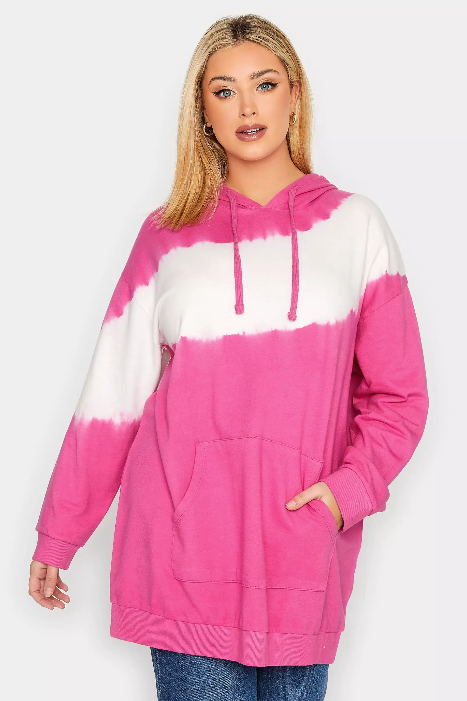 Plus size tie dye hoodie sale uk