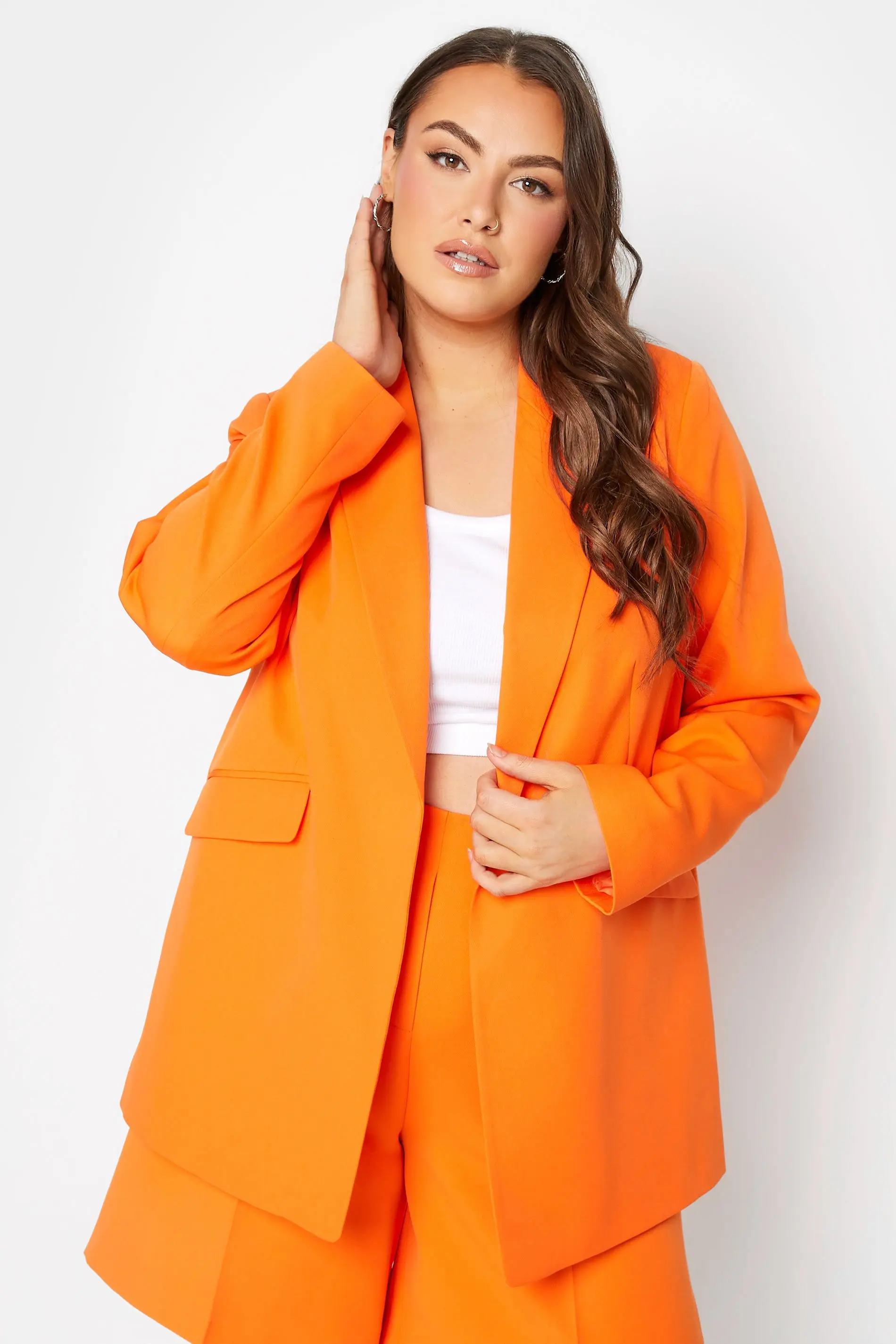 Orange blazer womens uk best sale