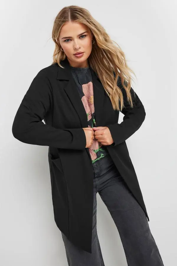 Yours Curve Black Blazer, Women's Curve & Plus Size, Yours