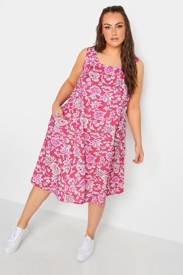 Swing curve midi top dress