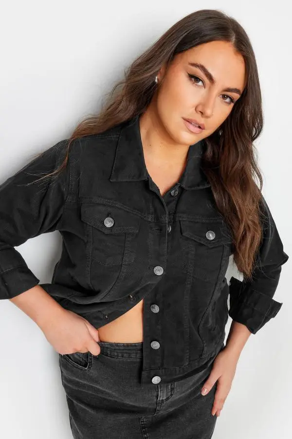 Yours Curve Black Denim Jacket, Women's Curve & Plus Size, Yours